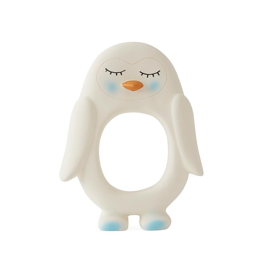 Mordedor penguin white Teether OYOY