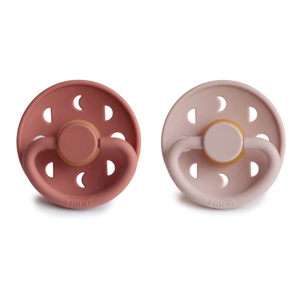 2-pack moon phase pacifier blush/powder blush FRIGG Pacifier FRIGG