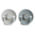 2-pack rope pacifier french grey/silver grey FRIGG Pacifier FRIGG