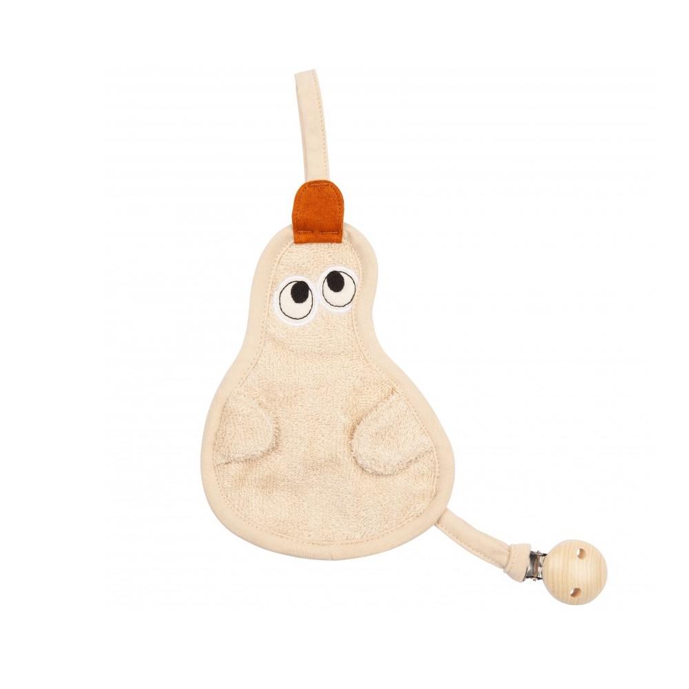 Prende-chucha patinho frosted almond Pacifier clip Timboo