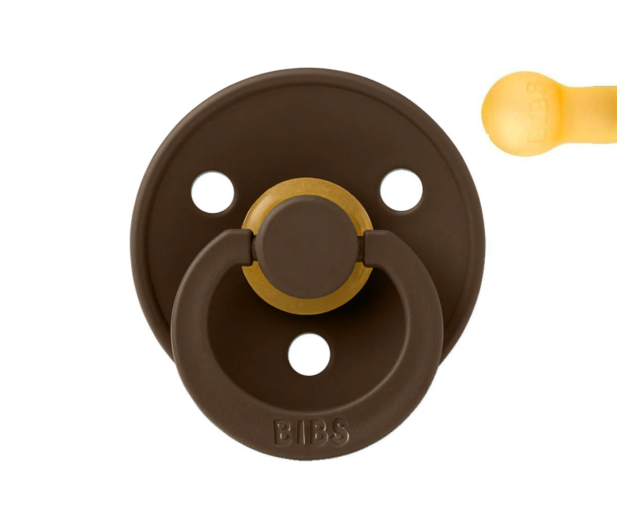 1 chupeta redonda chocolate BIBS Colour 0+ meses