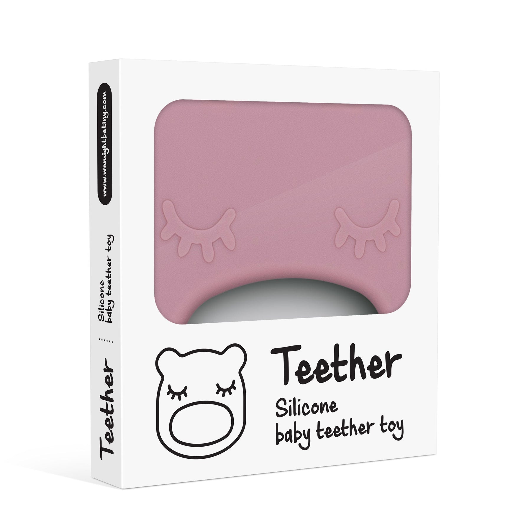 Mordedor silicone bear dusty rose Pacifiers & Teethers we might be tiny