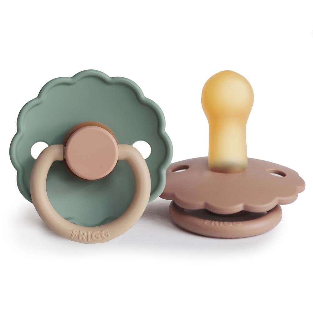 2-pack daisy pacifier willow/rose gold FRIGG Pacifier FRIGG 6-18M