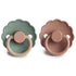 2-pack daisy pacifier willow/rose gold FRIGG Pacifier FRIGG