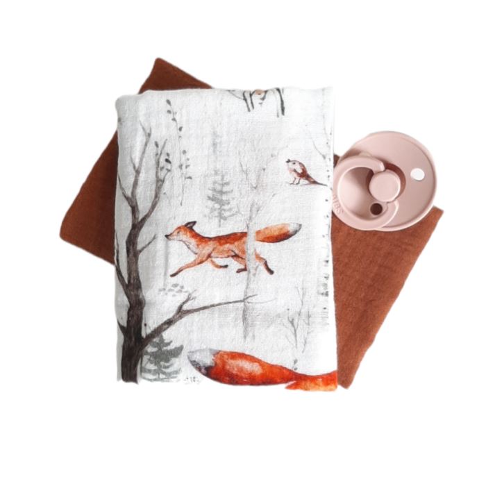 2 musselinas 30 x 50 cm floresta bronze Muslins Siepdesign