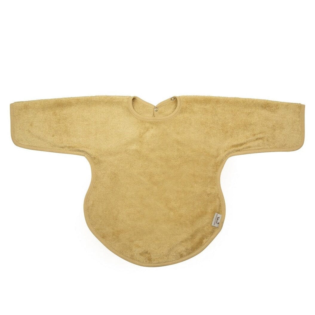 Babete de bambu com mangas honey yellow Babete Timboo