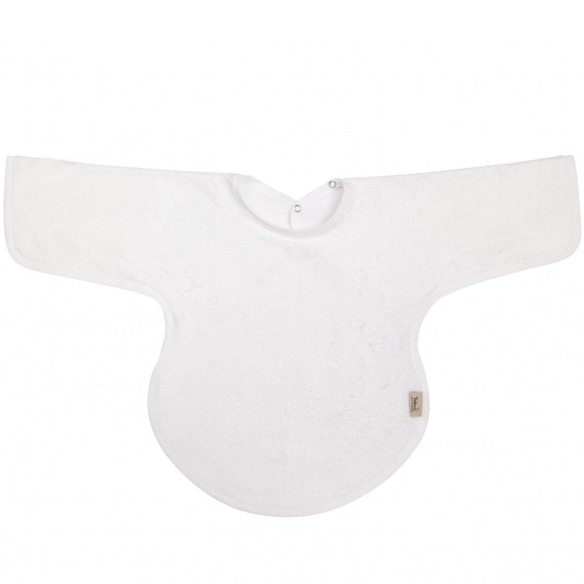 Babete de bambu com mangas branco Babete Timboo