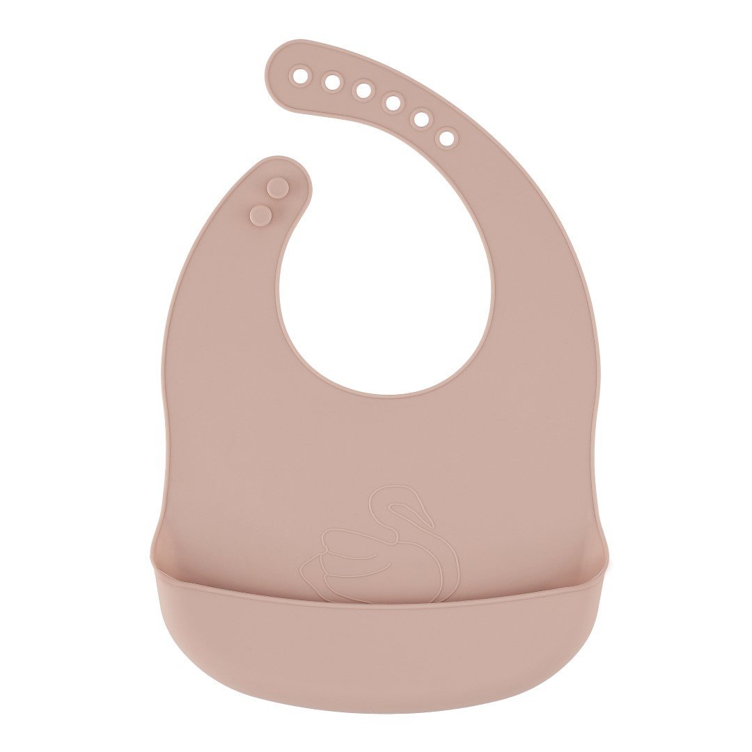 2-pack silicone baby bib blush canyon Lille Vilde bib LIlle Vilde
