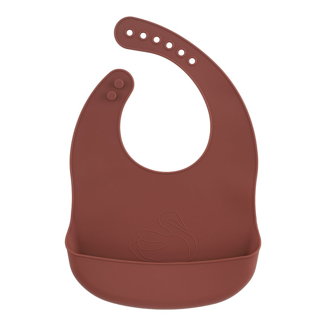 2-pack silicone baby bib blush canyon Lille Vilde bib LIlle Vilde