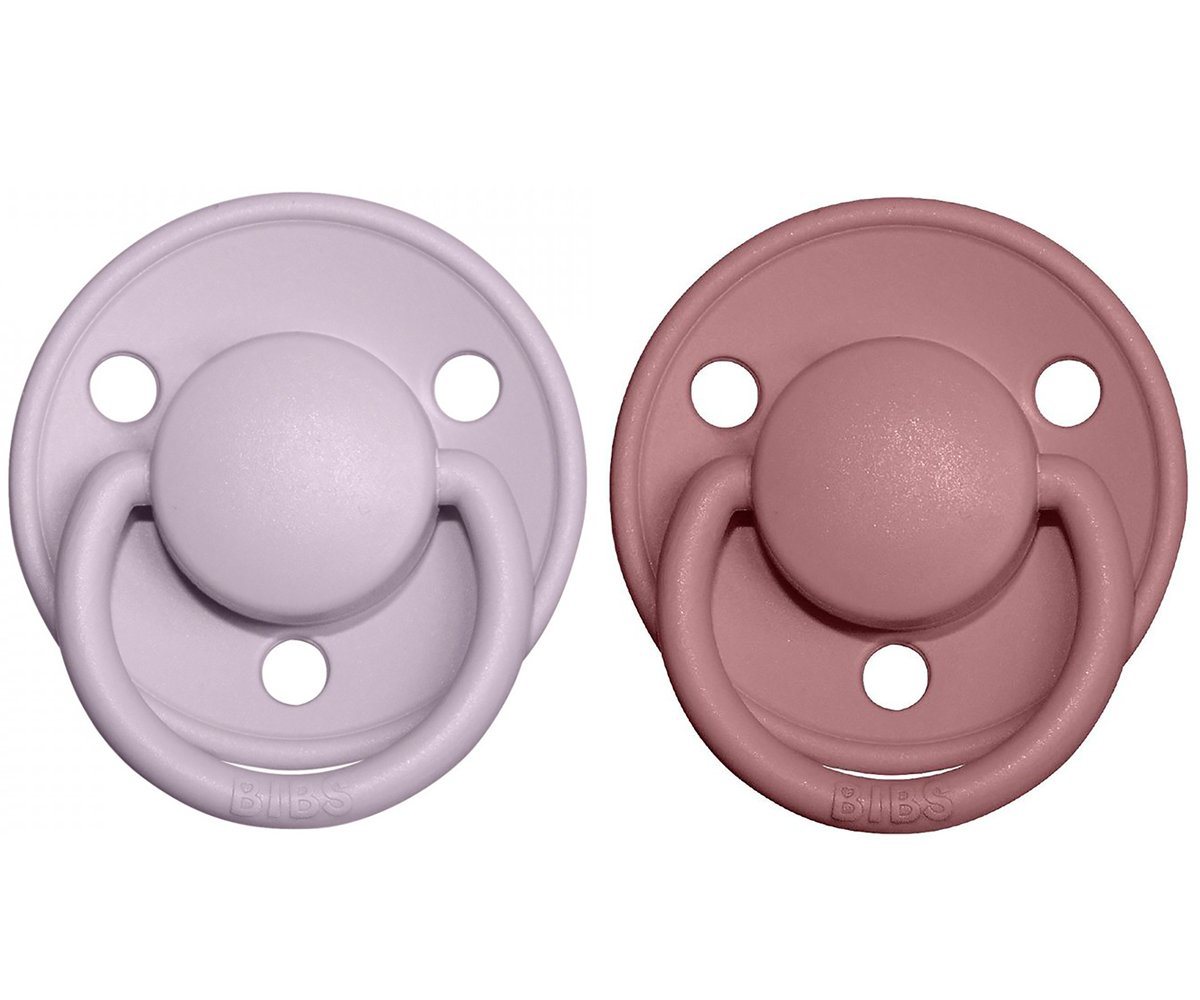 2-pack Bibs De Lux 6-18 M dusty lilac heather Pacifier Bibs