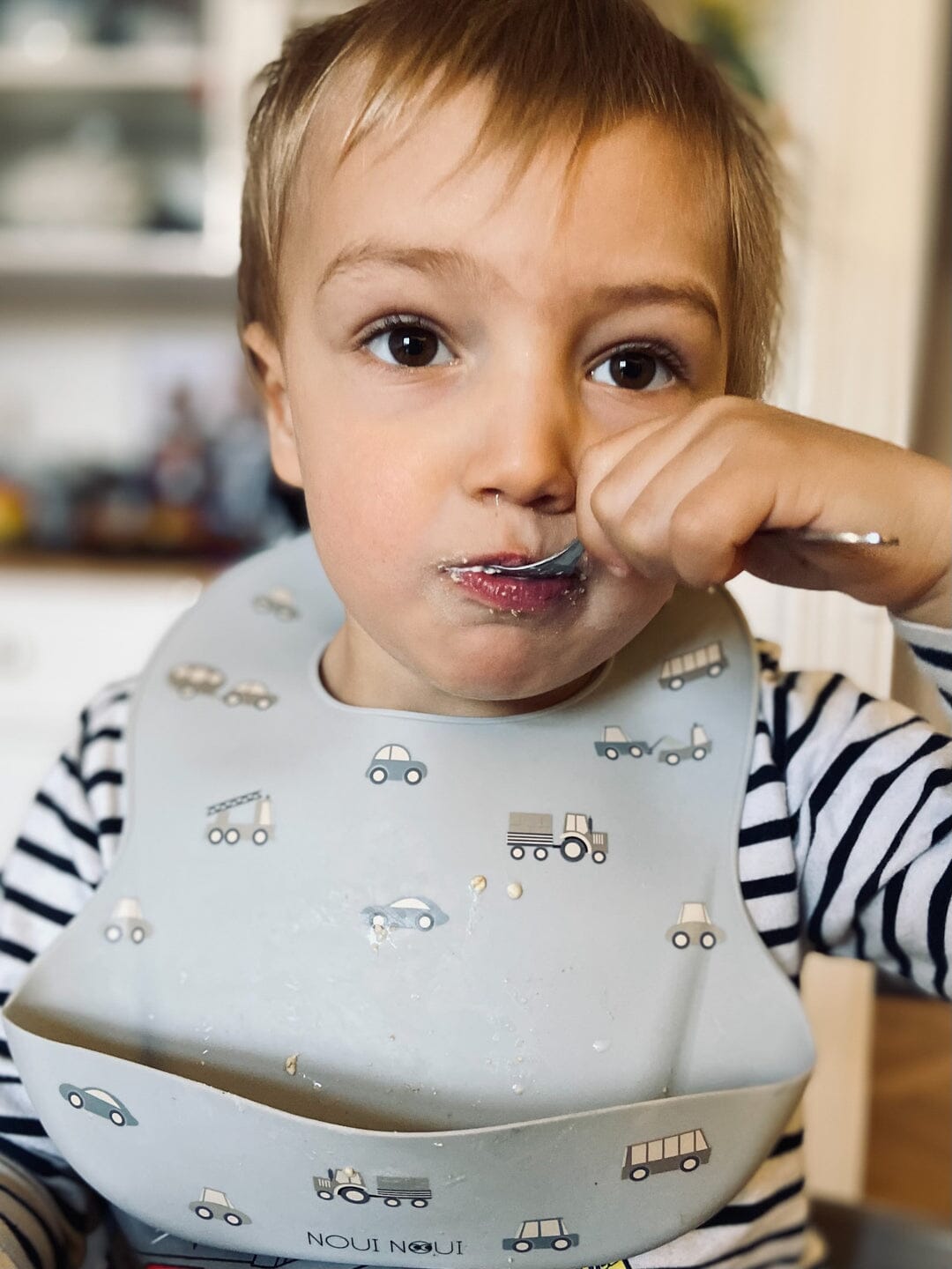 Babete de silicone carrinhos dinnerware Noui Noui