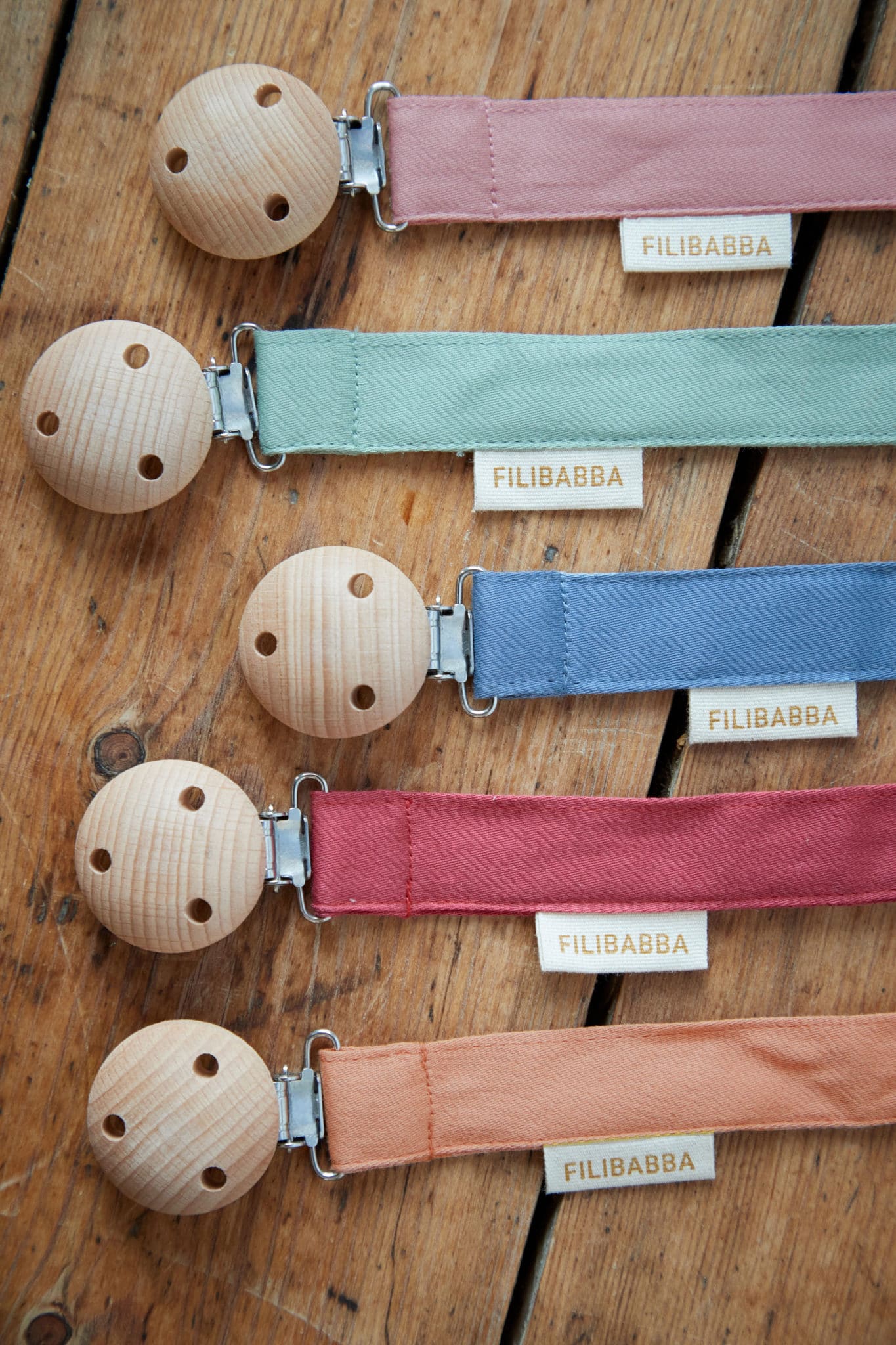 Prende-chupeta tender green Filibabba Pacifier Clips & Holders Filibabba