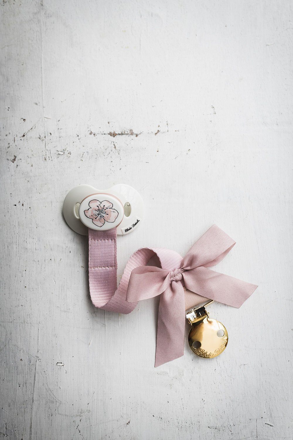Pacifier clip powder pink Clip Elodie details
