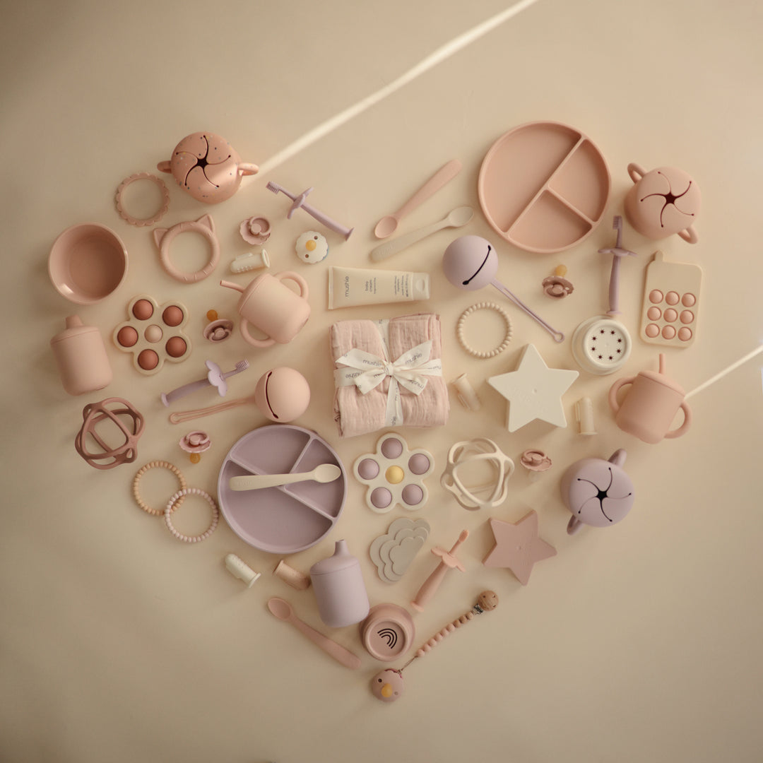 Flower press toy Rose/Blush/Shifting Sand mushie Toys mushie