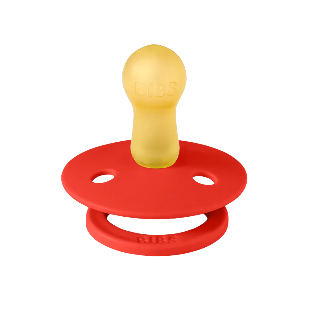 2 chupetas redondas BIBS Studio Bolinhas Blossom/Candy Apple