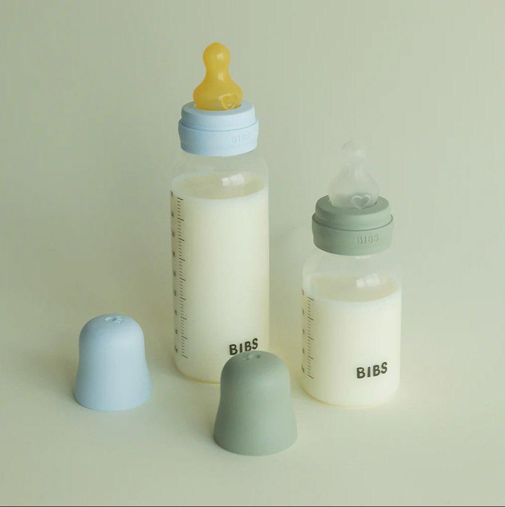 Pack 2 biberões plástico BIBS látex ivory 150 + 270 ml