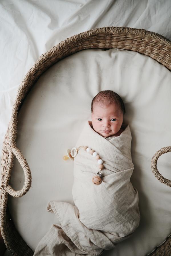 Muslin swaddle fog mushie muslin mushie