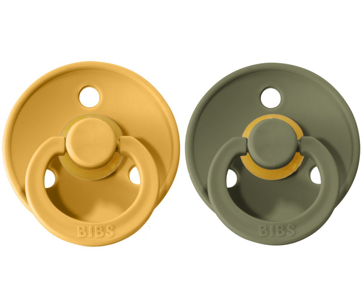 Bibs colour pacifier 0-6 M honey bee + olive Pacifier Bibs