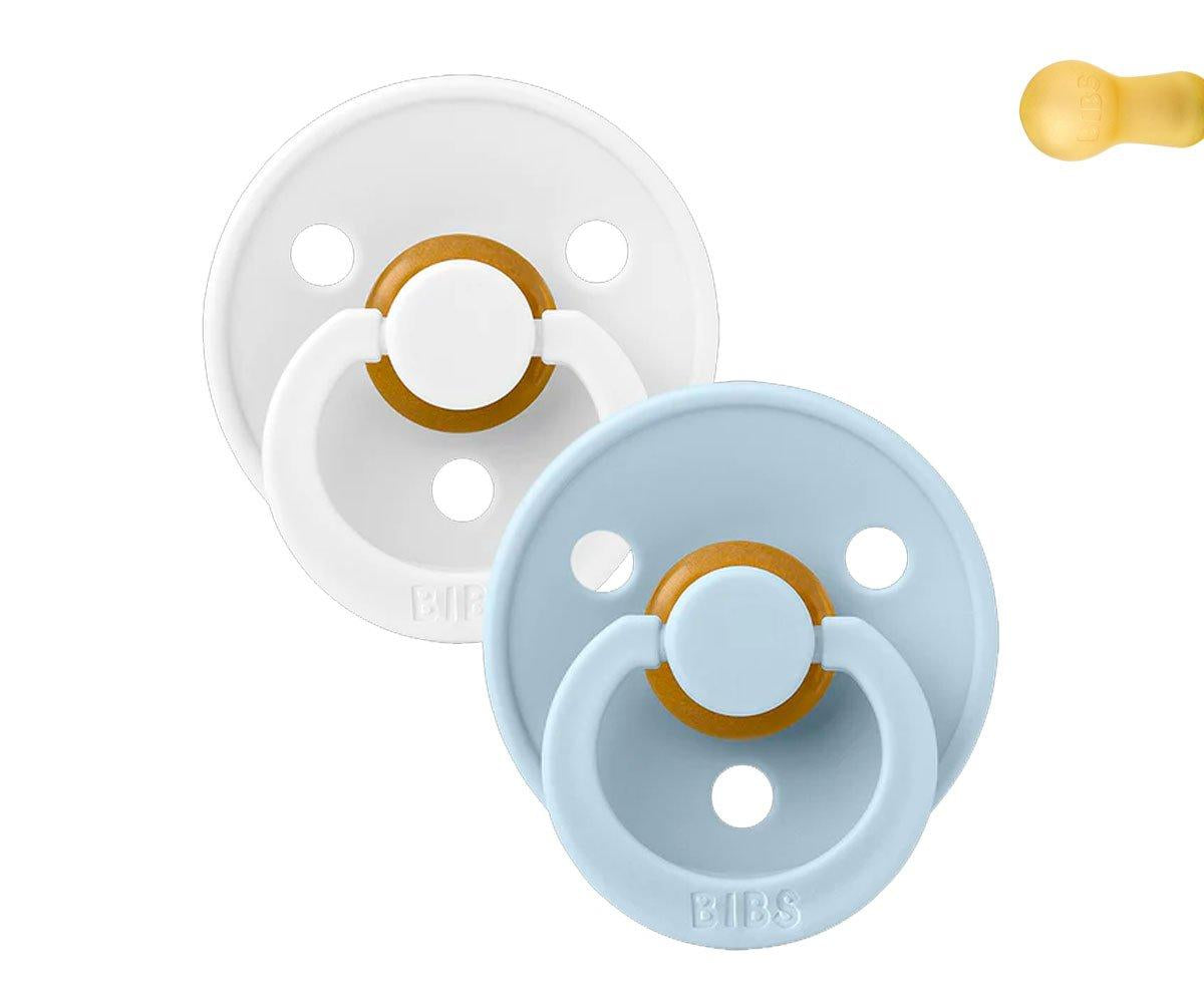 BIBS pacifier 2-pack white | baby blue Pacifier BIBS