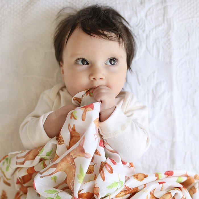 Musselina 120 cm floresta Muslins Fox in the attic