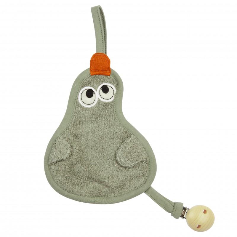 Prende-chucha patinho whisper green Pacifier clip Timboo