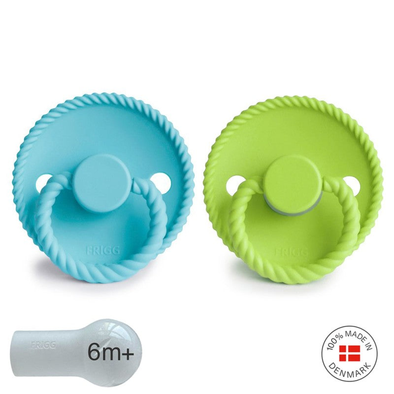2 chupetas rope redondas SILICONE waterfall | rain forest