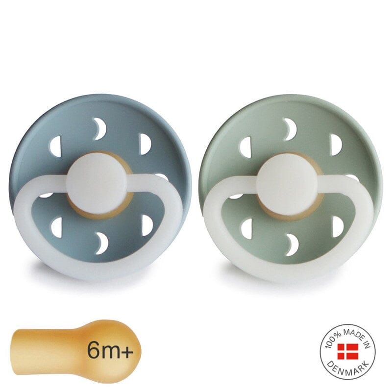 2 chupetas moon NOITE blue | sage FRIGG