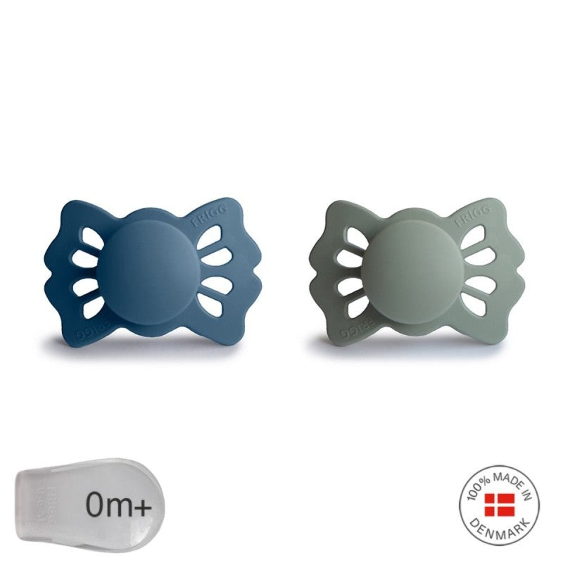 2 chupetas simétricas Lucky SILICONE ocean | sage
