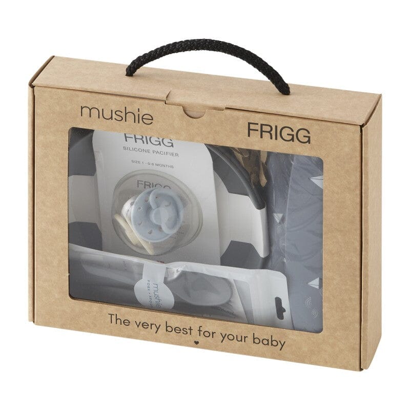 Caixa-presente alimentação expert baby azul Pacifier mushie