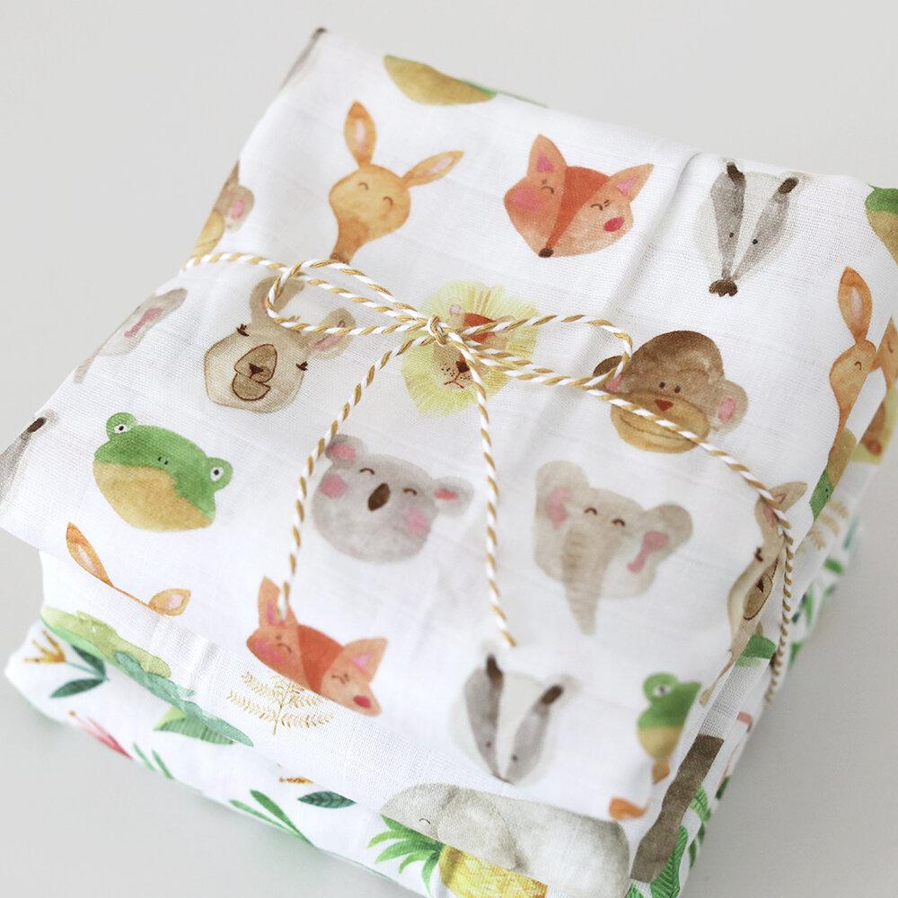 Musselina 120 cm animais Muslins Fox in the attic