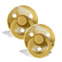 BIBS colour tie dye 2-pack pacifier mustard Pacifier Bibs