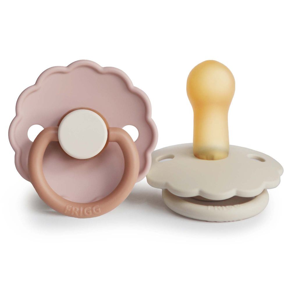 2-pack daisy pacifier biscuit/cream FRIGG Pacifier FRIGG 6-18M