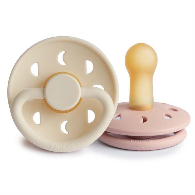 2-pack moon phase pacifier blush/cream FRIGG Pacifier FRIGG 6-18M