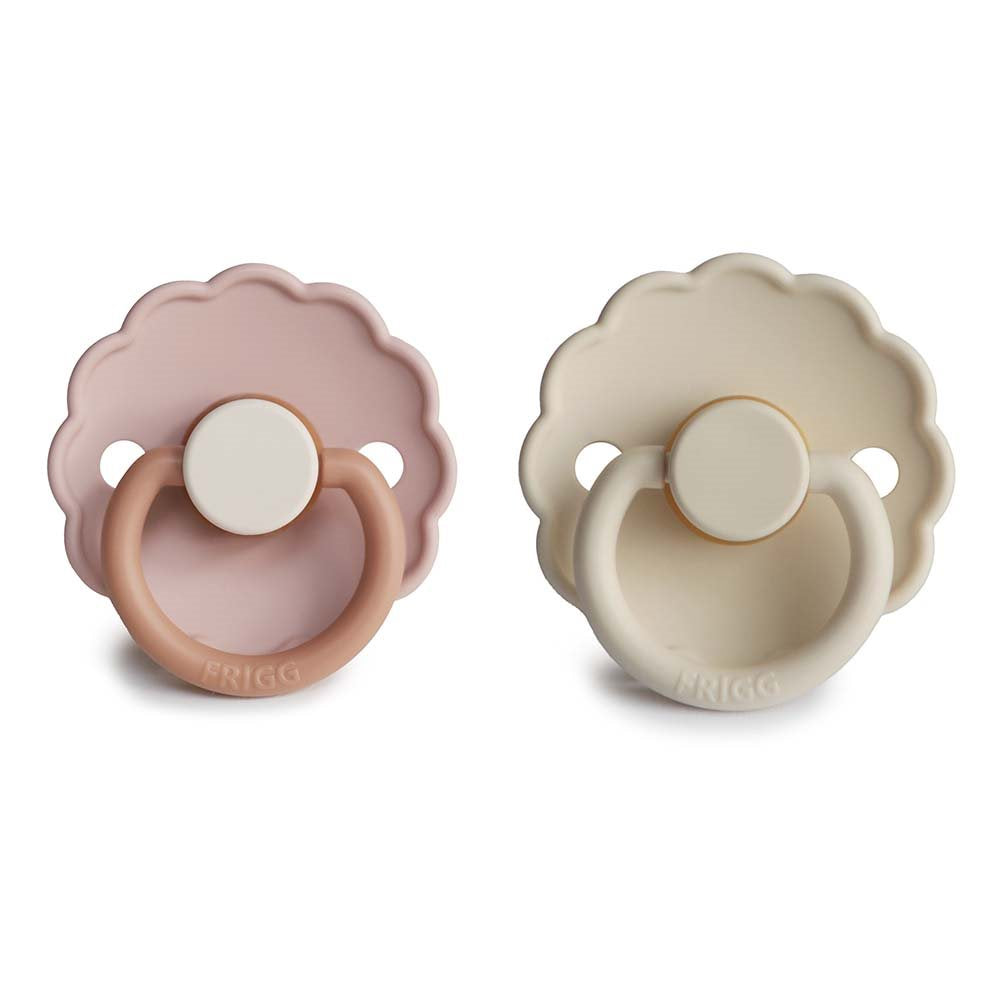 2-pack daisy pacifier biscuit/cream FRIGG Pacifier FRIGG