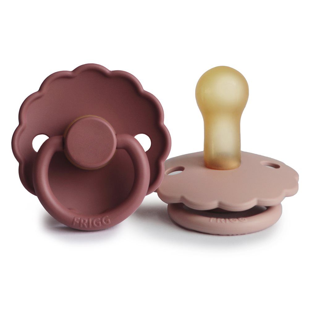 2-pack daisy pacifier blush/woodchuck FRIGG Pacifier FRIGG 6-18M