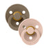 BIBS colour 2-pack pacifier dark oak | blush Pacifier BIBS 