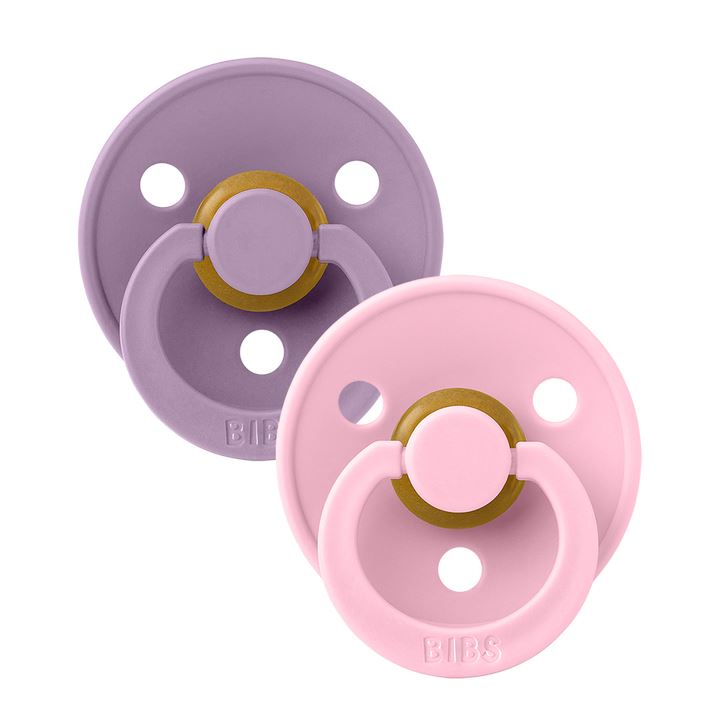 2-pack BIBS pacifier lavender | baby pink Pacifier Bibs 