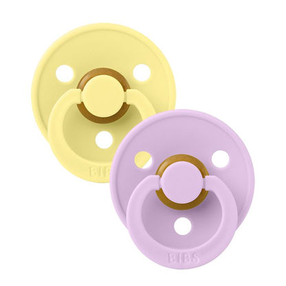 BIBS colour 2-pack pacifier sunshine + sky violet Pacifier Bibs 