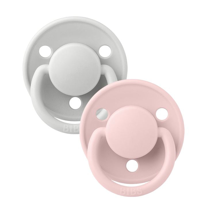 2-pack Bibs De Lux haze | blossom one size Pacifier BIBS 