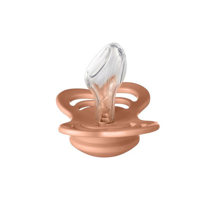 2 chupetas anatómicas silicone BIBS Couture woodchuck | peach