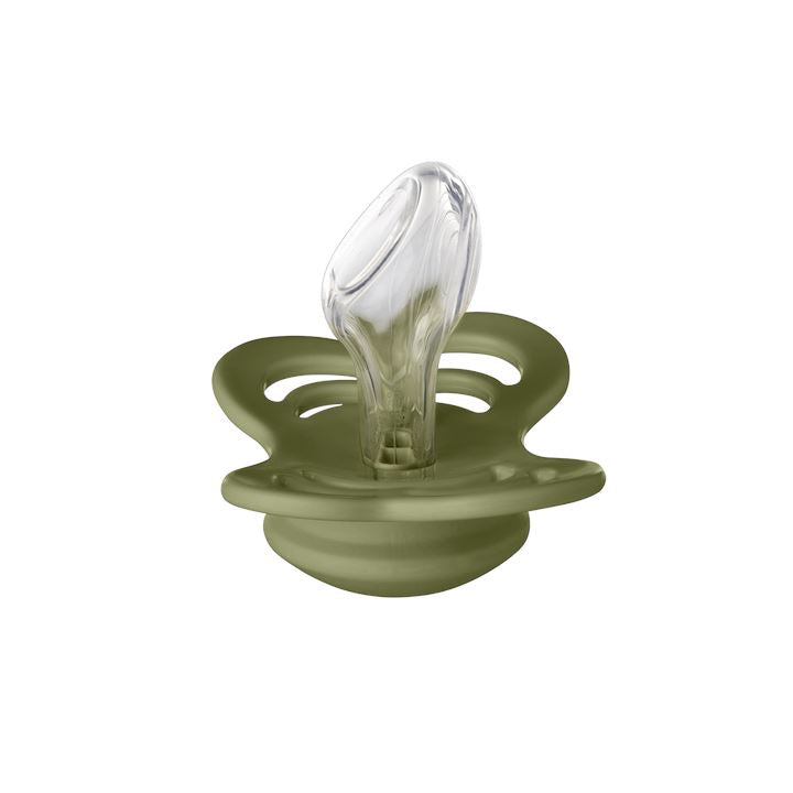2-pack Bibs couture pacifier silicone honey bee | olive Pacifier BIBS 