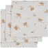 3 pack muslin cloth - farm blue Konges sløjd Muslin Konges sløjd 