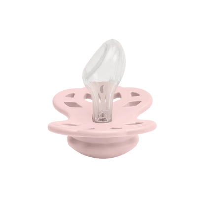 2 chupetas BIBS Infinity anatómica silicone blossom | dusky lilac