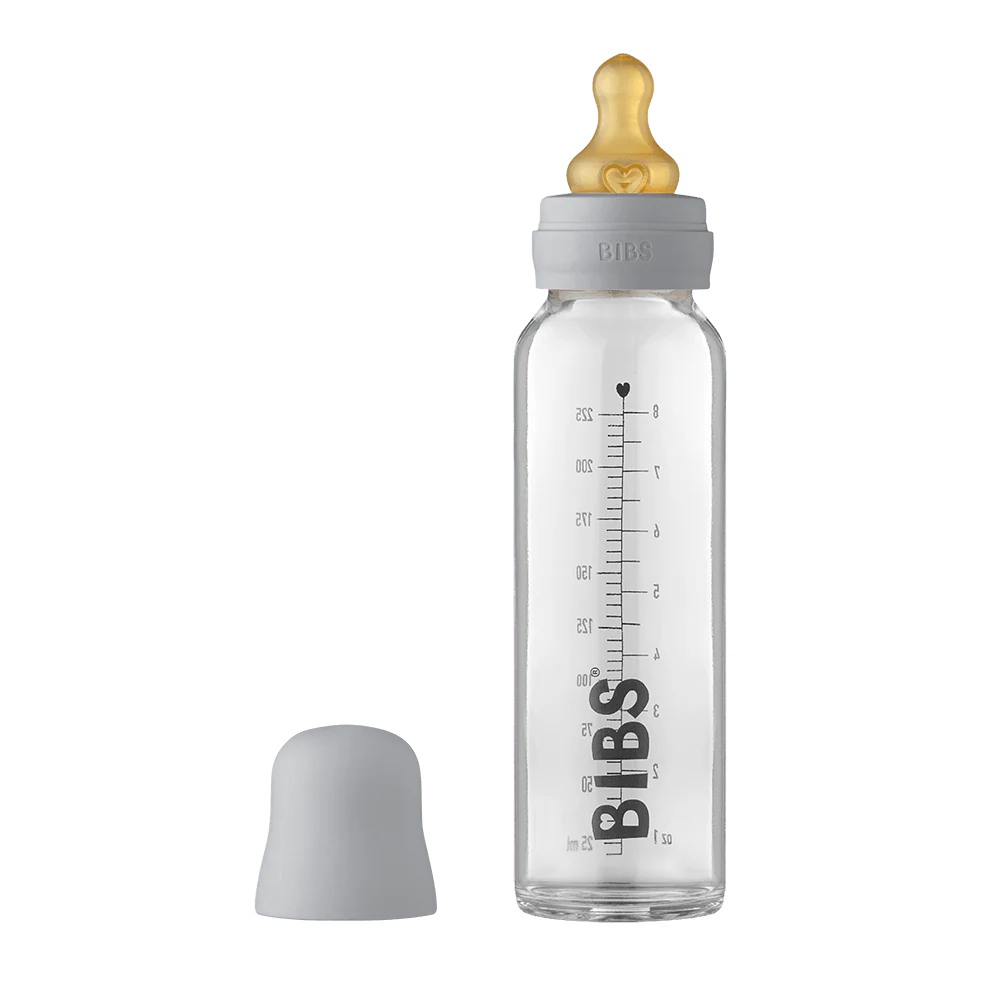 Biberão de vidro 225 ml + conjunto cloud BIBS