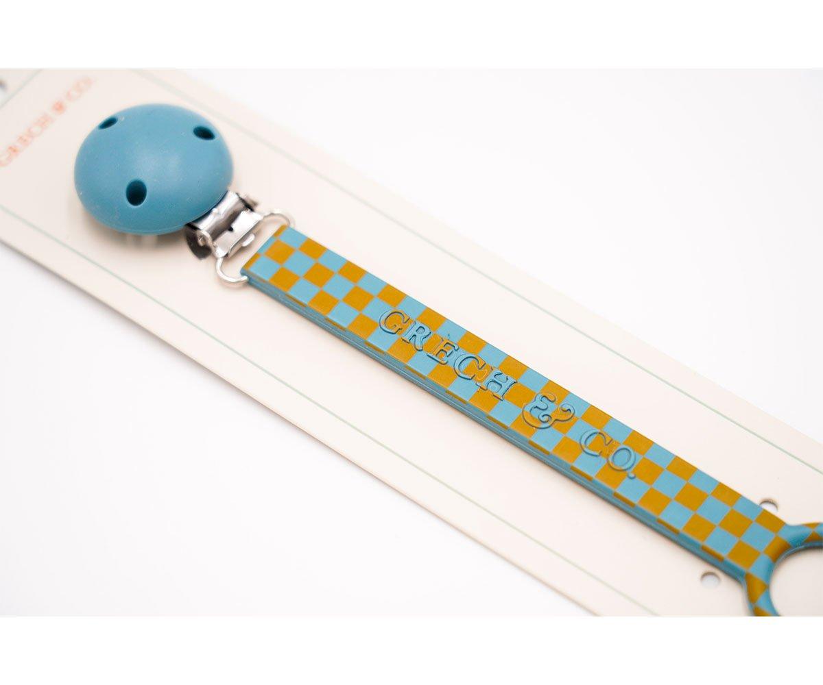 Prende-chupeta silicone laguna/wheat Grech pacifier clip Grech 