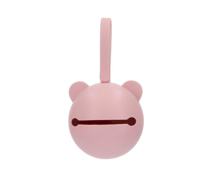 Caixa p/ guardar chupetas silicone bear pink case tutete 