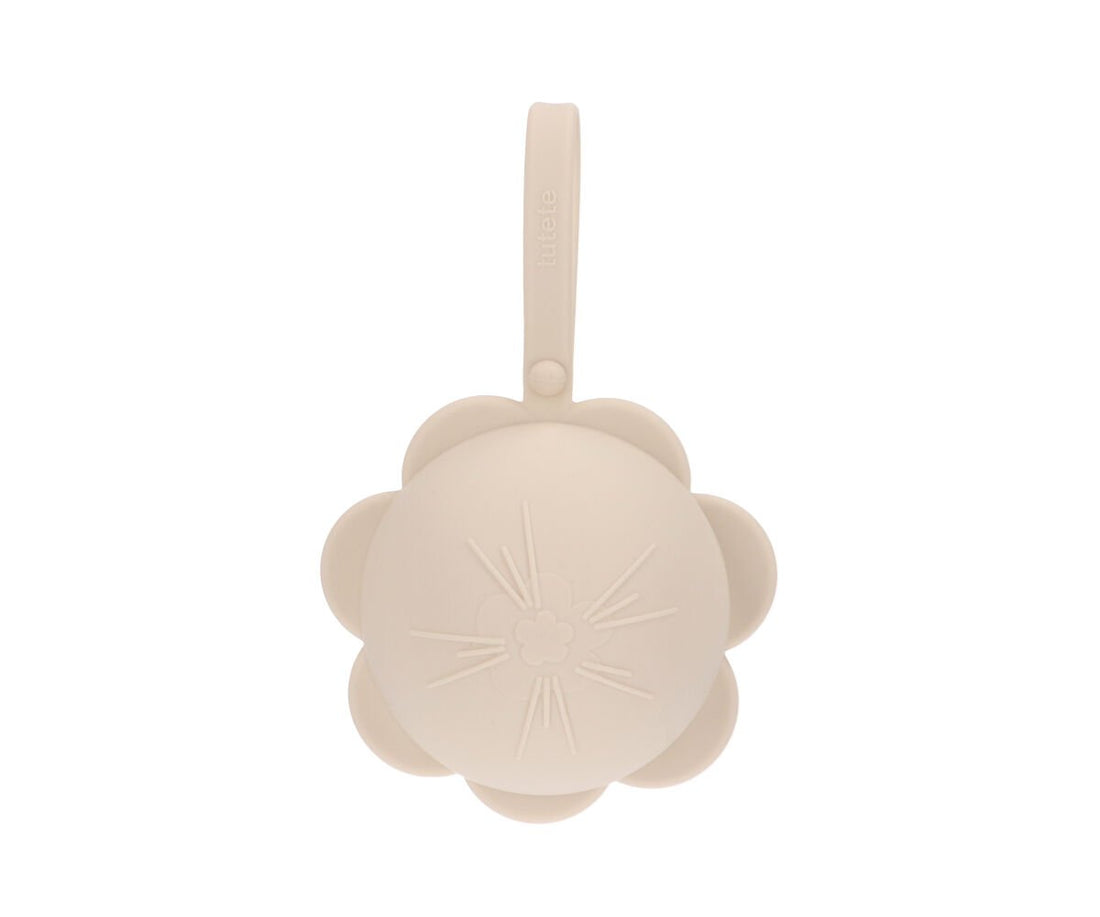 Caixa p/ guardar chupetas silicone flower ivory
