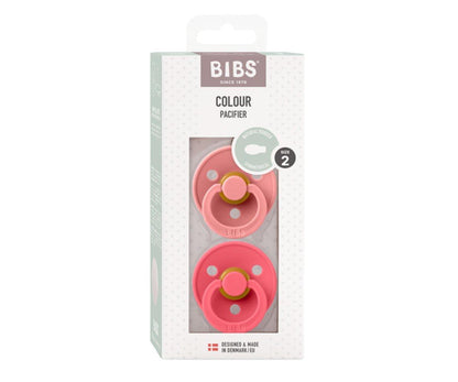 2 chupetas simétricas BIBS Colour dusty pink | coral