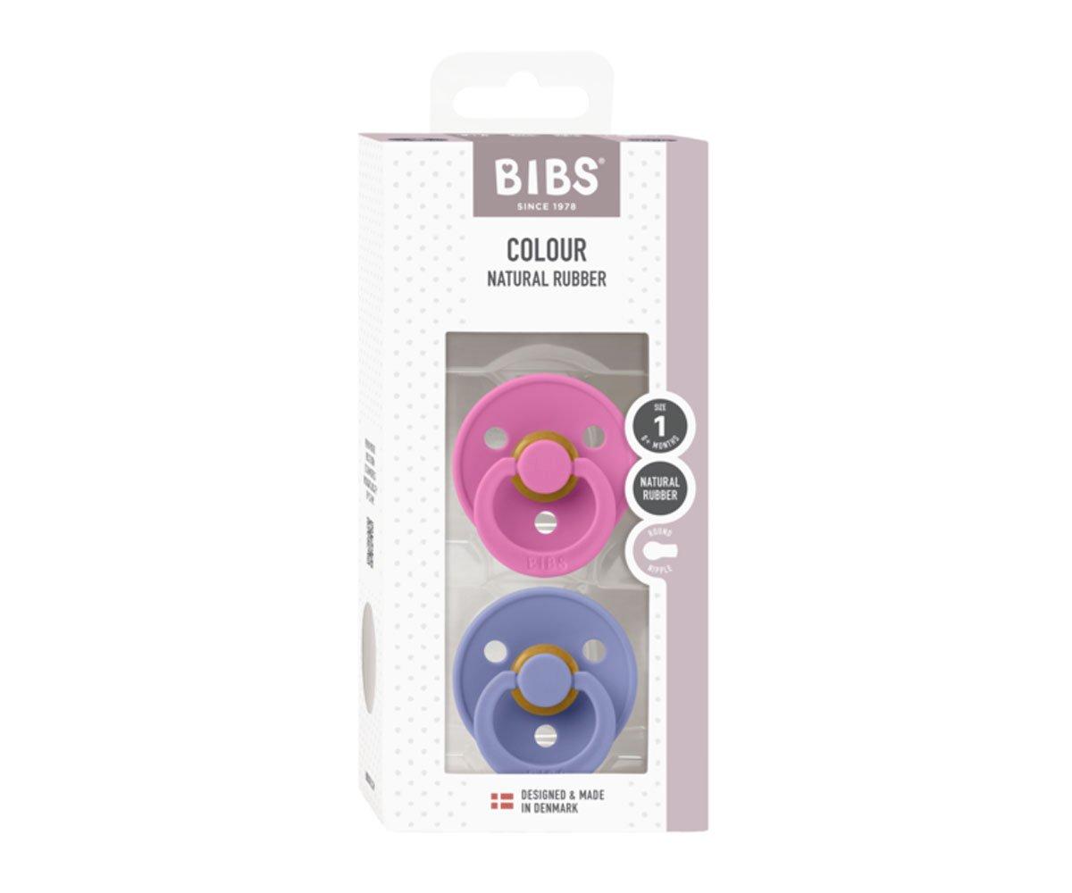 2 chupetas redondas BIBS Colour bubblegum | peri