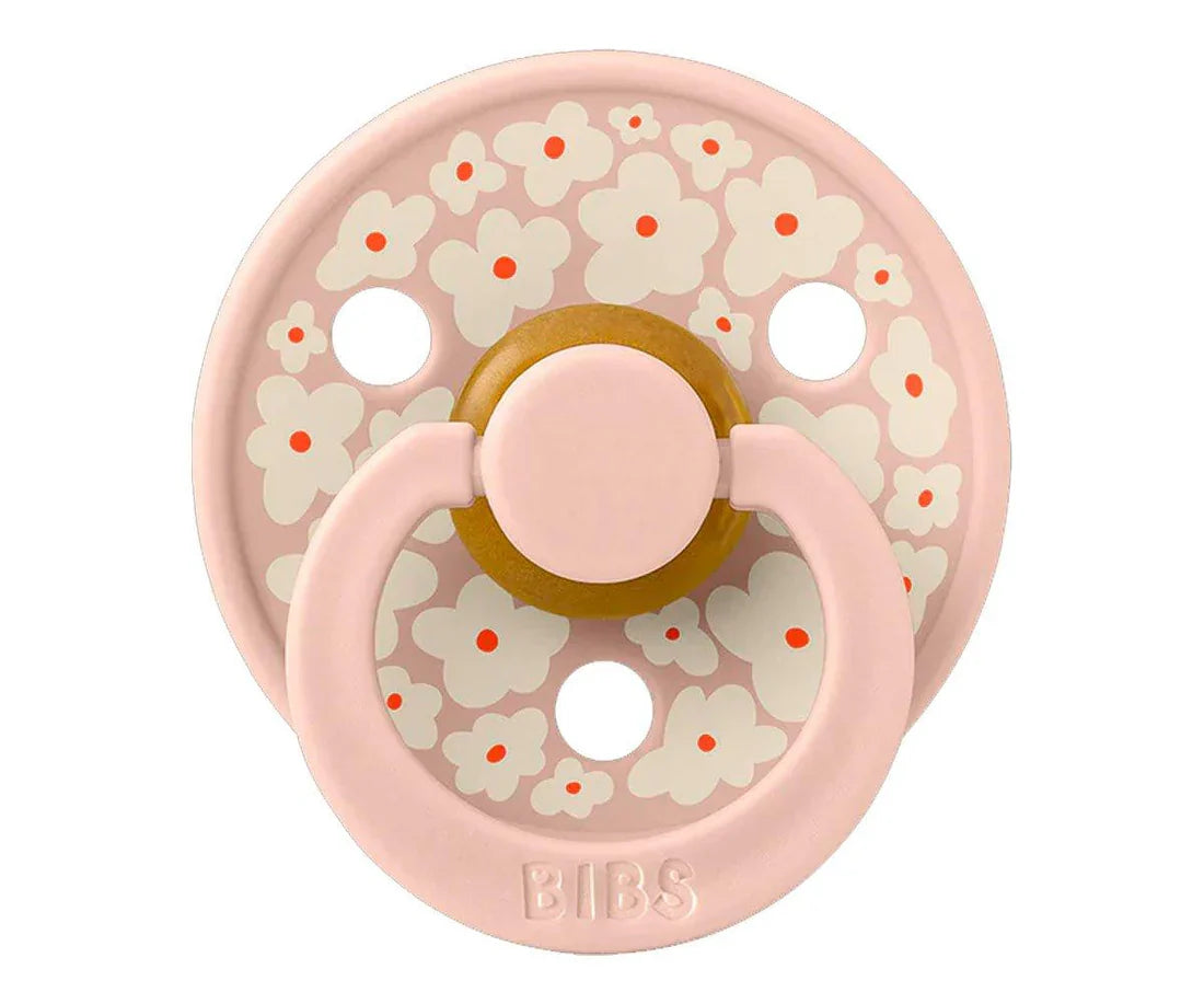 Conjunto 2 chupetas BIBS Colour + prende-chupeta blush